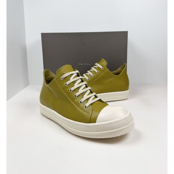 Size 45EU/12US - Rick Owen’s Leather Mainline Ramones Acid Milk? Tried On! main image 10